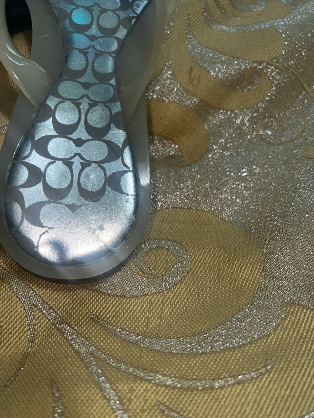 New Coach Madlena Clear Jelly Sandals With Baubles- Size 8.5 - Picture 3 of 8
